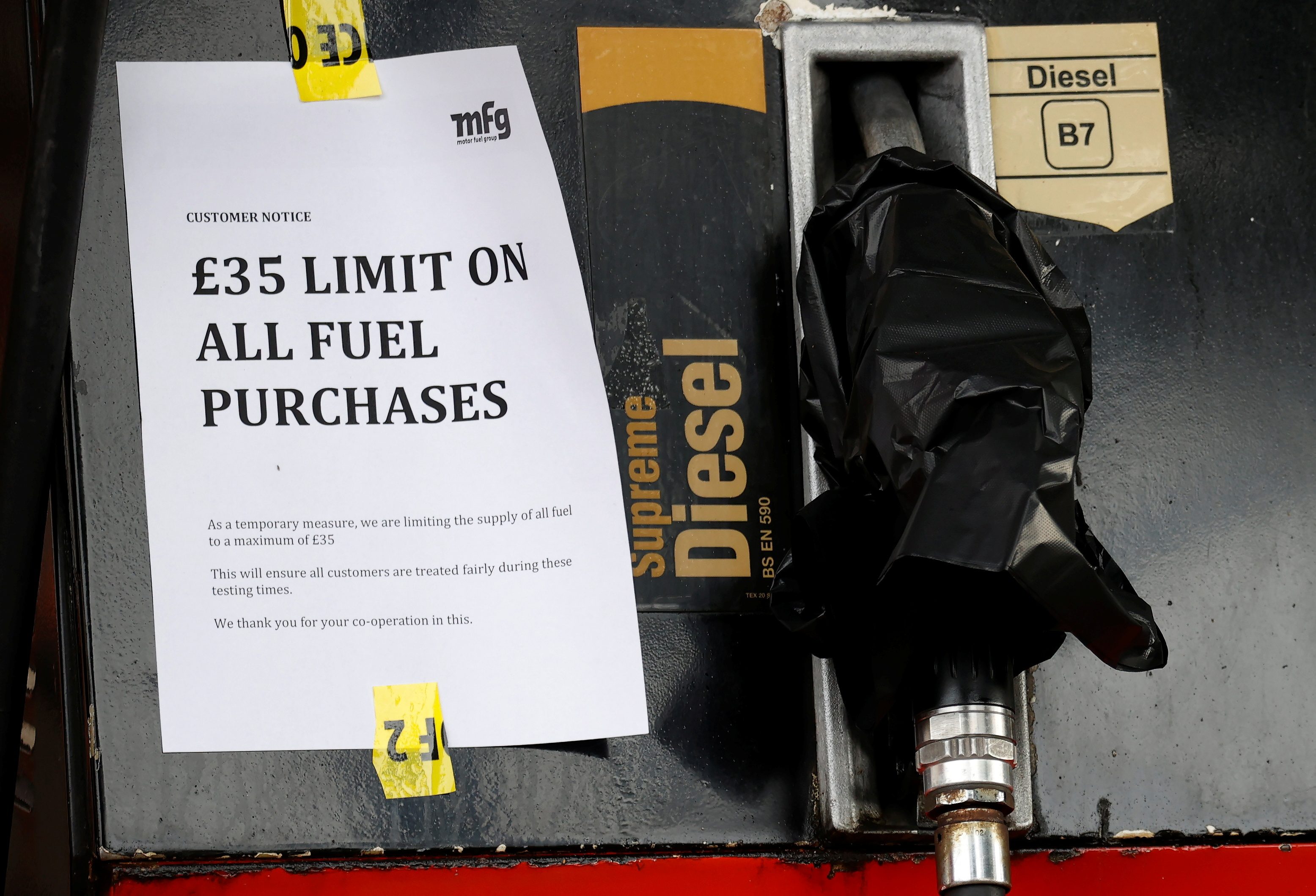 Britain begs drivers: Don’t fill old water bottles with fuel at gas stations