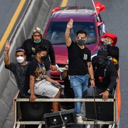 Thai protesters practice ‘coup prevention’ in latest rally
