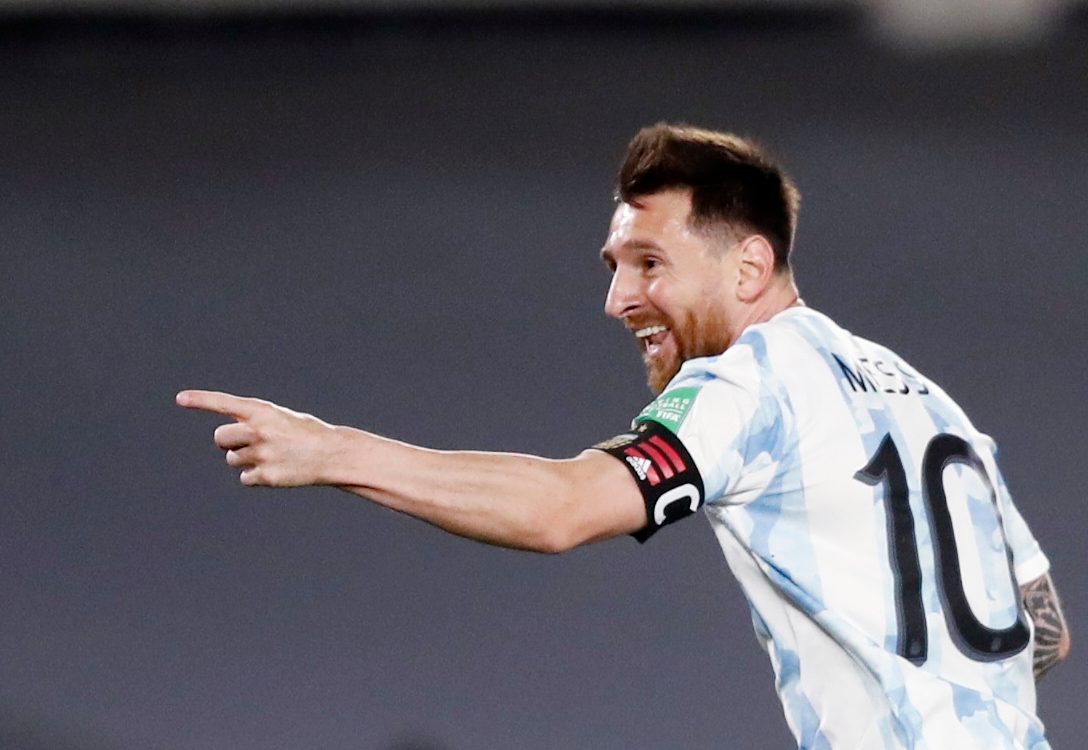 Messi scores unusual goal as Argentina blanks Uruguay