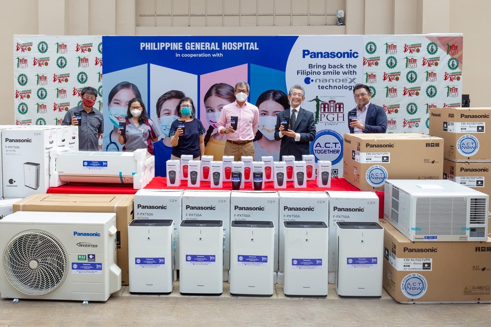 Panasonic donates patented  nanoeTM and nanoeTM X-equipped appliances to PGH