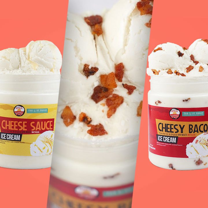Time to pig out! Try Ate Rica’s Bacsilog bacon and cheese ice cream