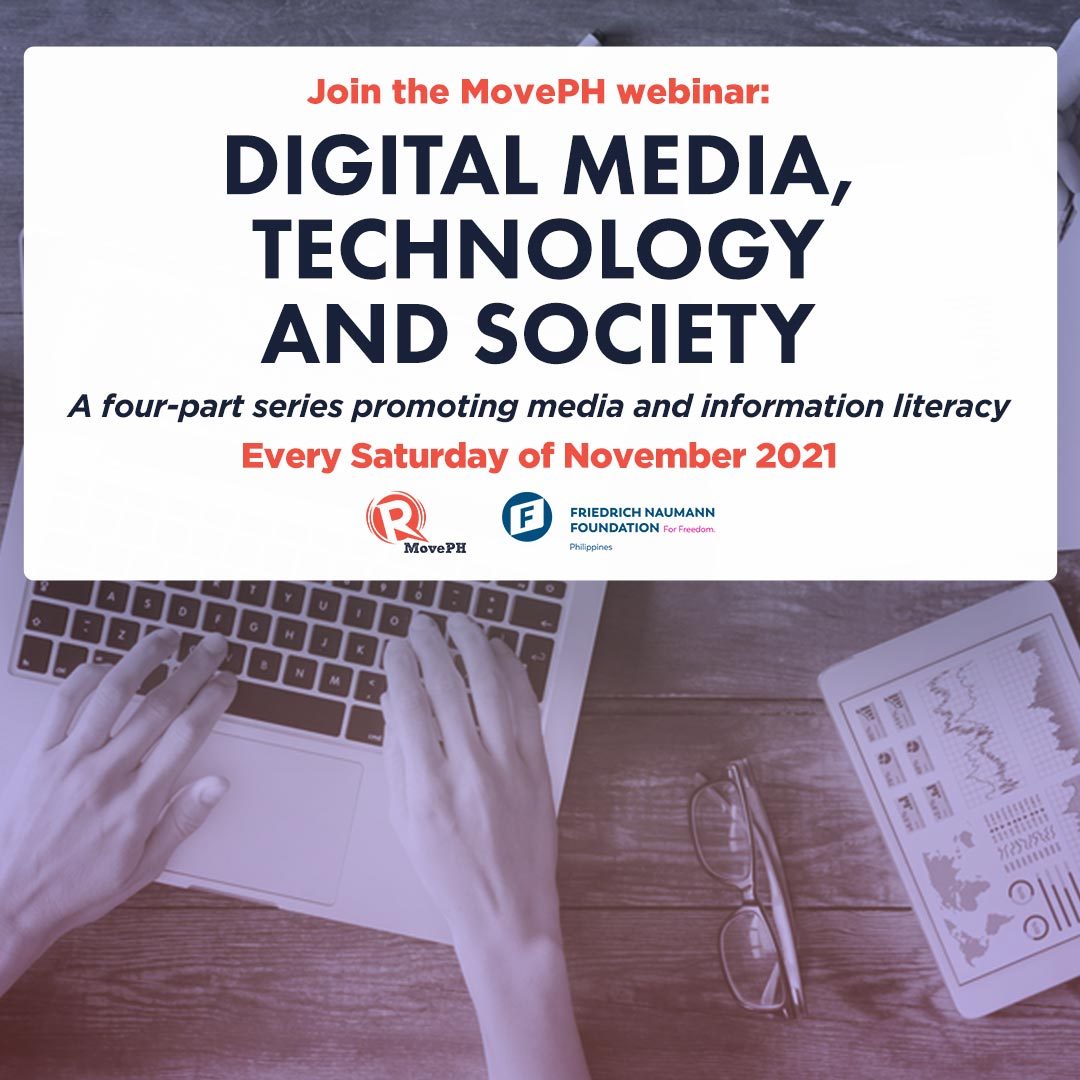 Join Rappler’s webinar series on digital media, technology and society