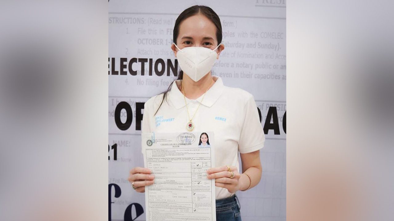 Lucy Torres foregoes senatorial nominations, aims for Ormoc City mayor