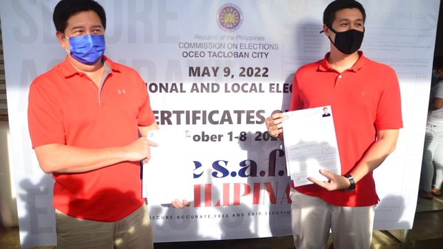 Romualdez seeks reelection as Tacloban mayor, son runs for vice mayor