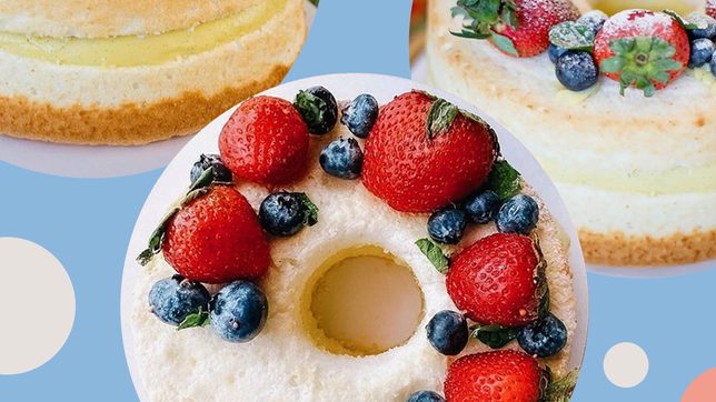 Hallelujah! This angel food cake with fresh berries is a godsend