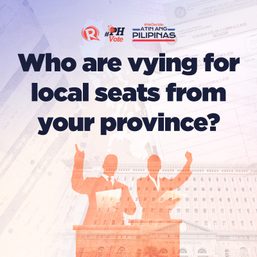 Who are vying for local seats? Help report COC filing from your province