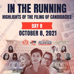 [LIVE] In the Running: Highlights of the filing of candidacies for 2022 – October 8