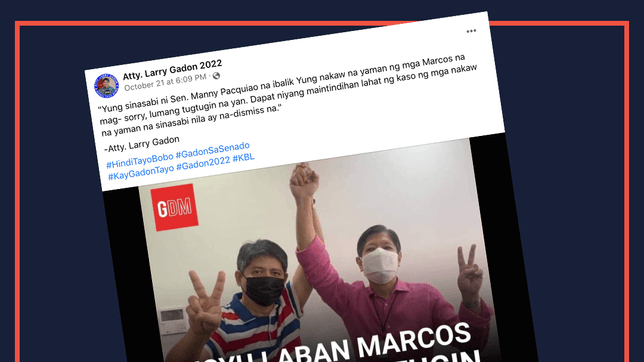 HINDI TOTOO: Ibinasura na ang lahat ng kaso tungkol sa nakaw na yaman ng mga Marcos