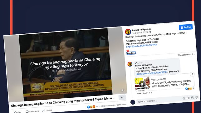 MISSING CONTEXT: Trillanes sold Philippine territory to China