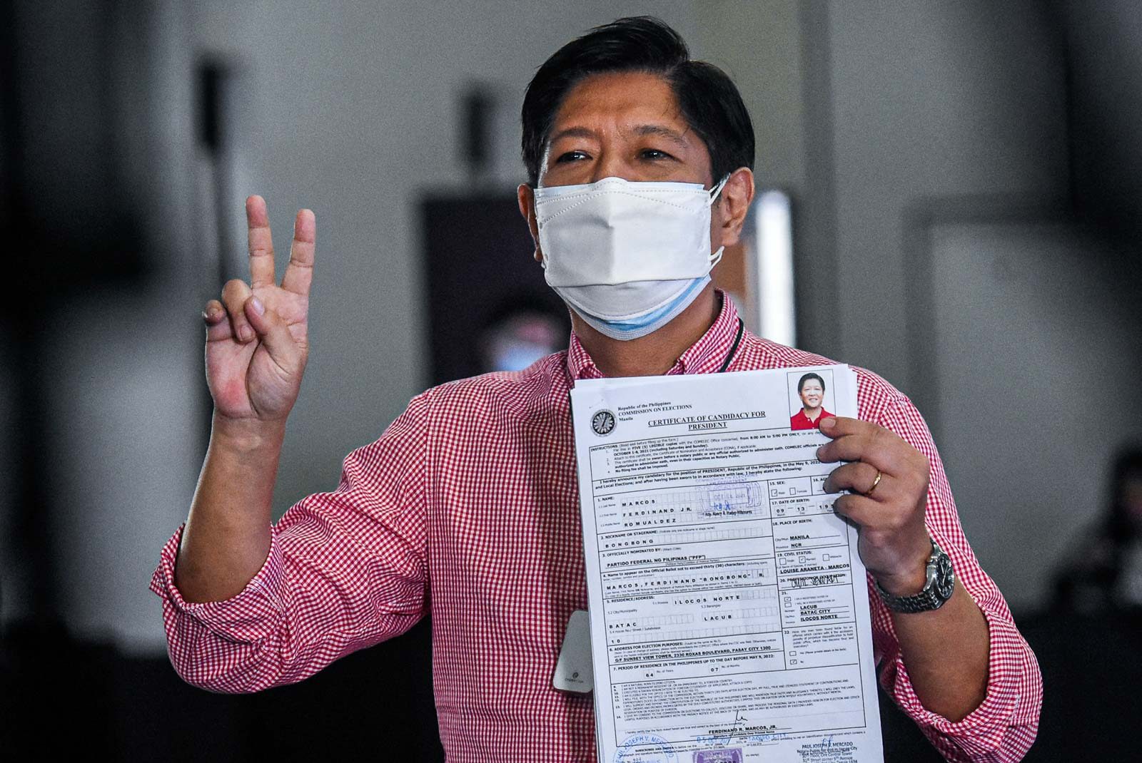 Marcos to Comelec: If legal experts can’t agree, why should I be faulted?