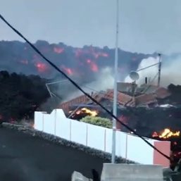 Volcanic lava in Spain’s La Palma engulfs more houses
