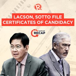 Rappler Recap: Win or lose, Lacson and Sotto to stay together in 2022
