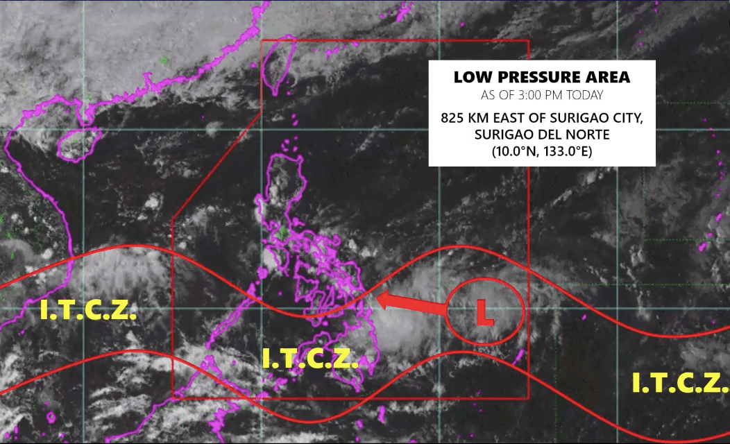 Low pressure area, ITCZ to affect Caraga