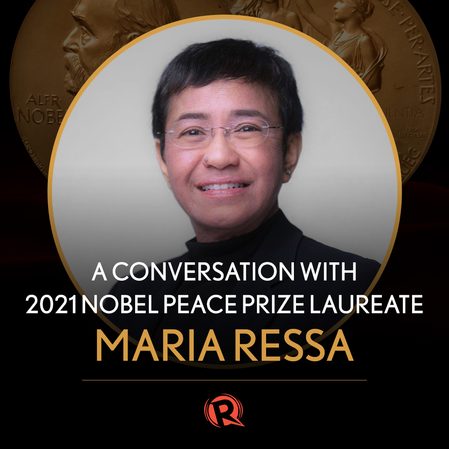 WATCH: A conversation with 2021 Nobel Peace Prize laureate Maria Ressa
