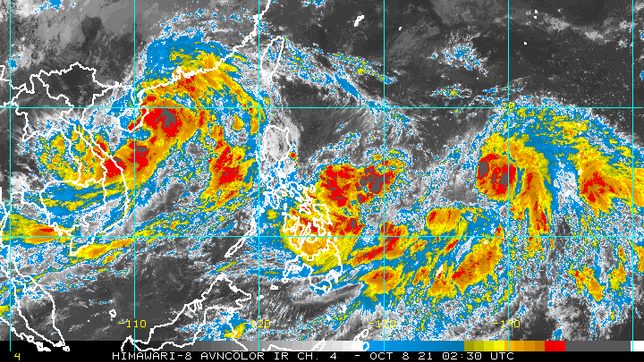 Maring slightly intensifies; LPA outside PAR becomes tropical depression