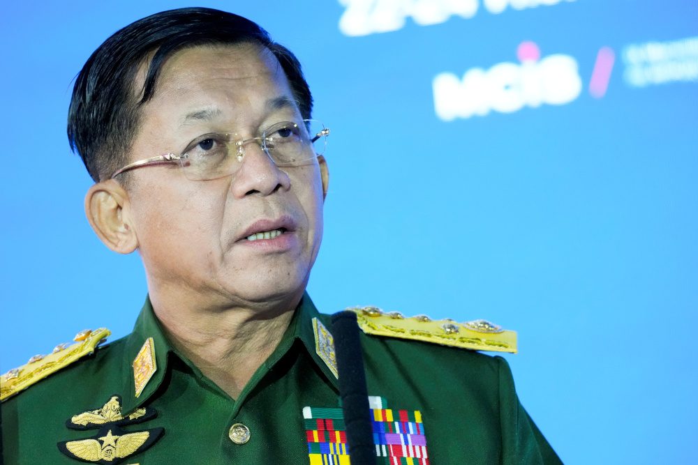 Myanmar junta chief makes another visit to Russia