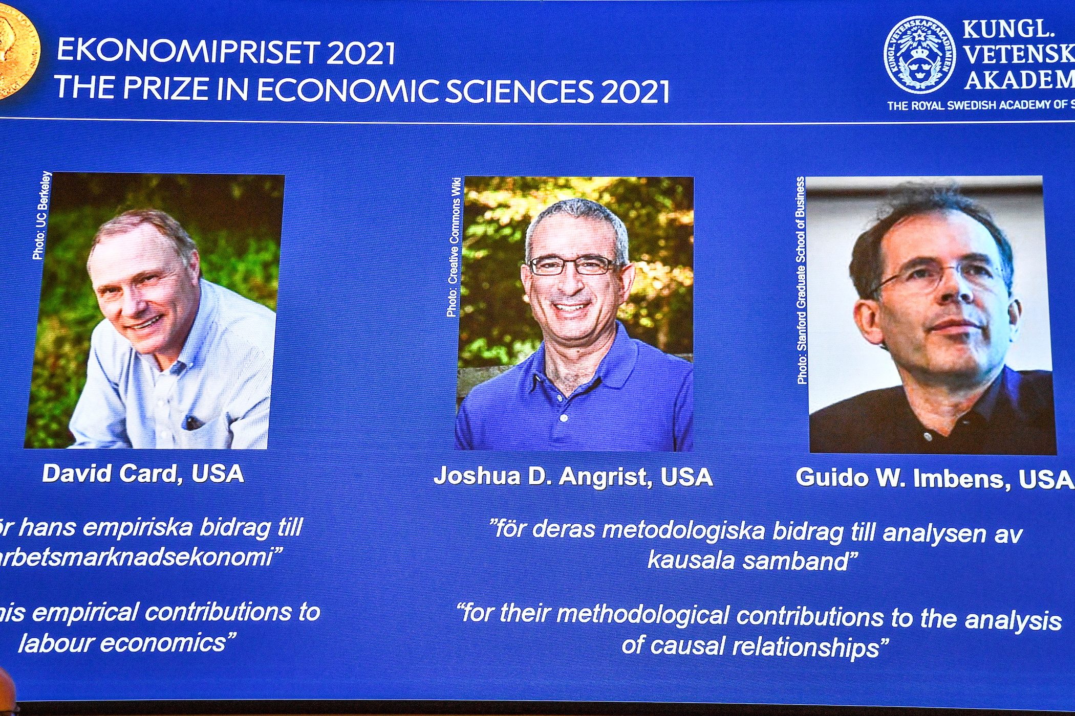 Nobel economics prize goes to ‘natural experiments’ pioneers