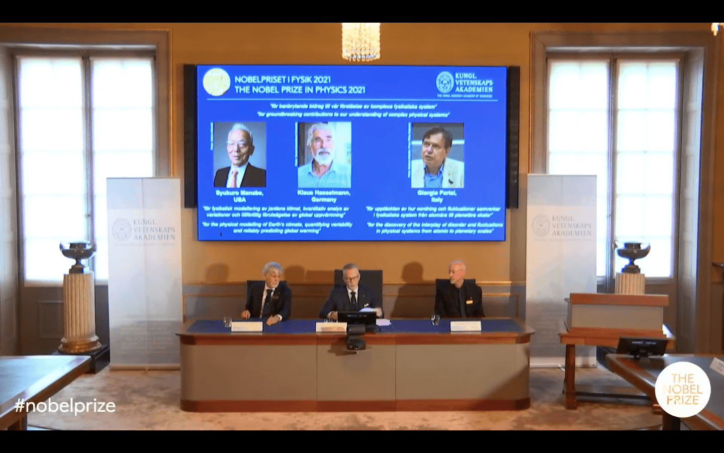 Trio win Physics Nobel Prize for work on understanding climate change