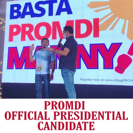 What’s PROMDI, the Cebu-based party that’s endorsing Pacquiao for president?