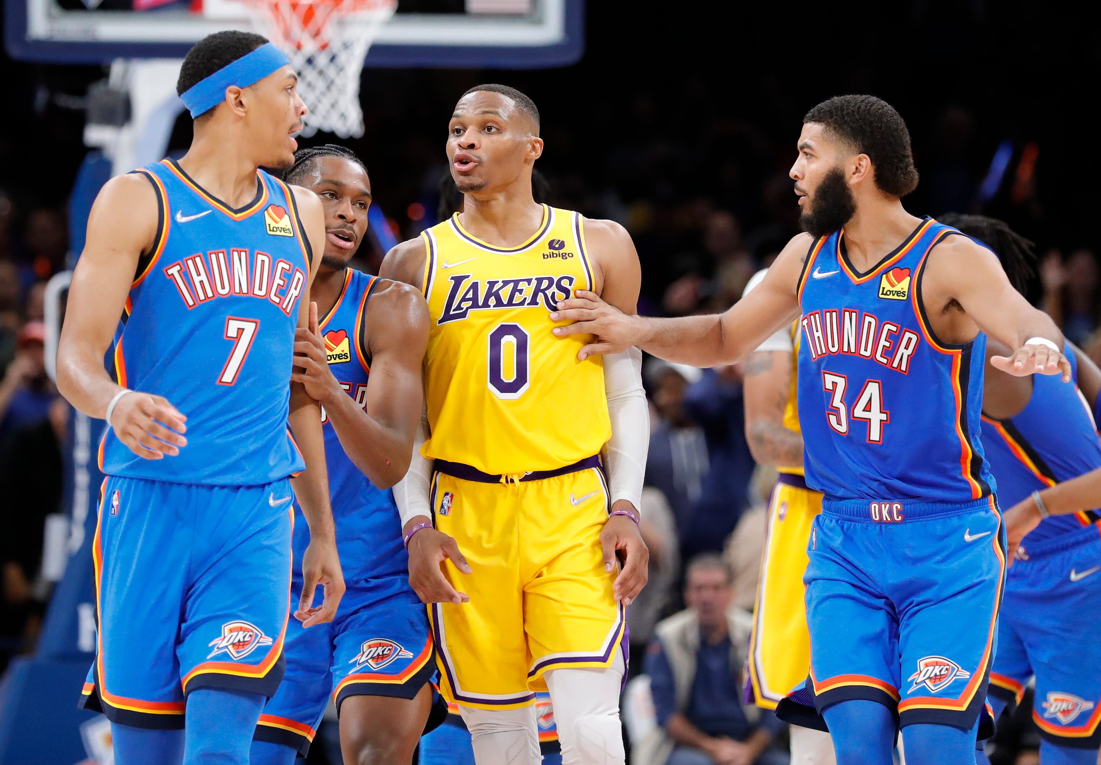 Thunder clap back with historic rally to stun Lakers