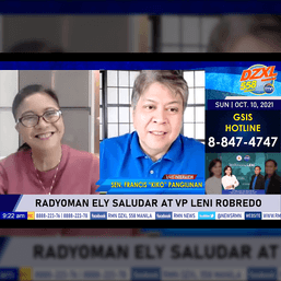 In her weekly radio program, Robredo makes Pangilinan the star