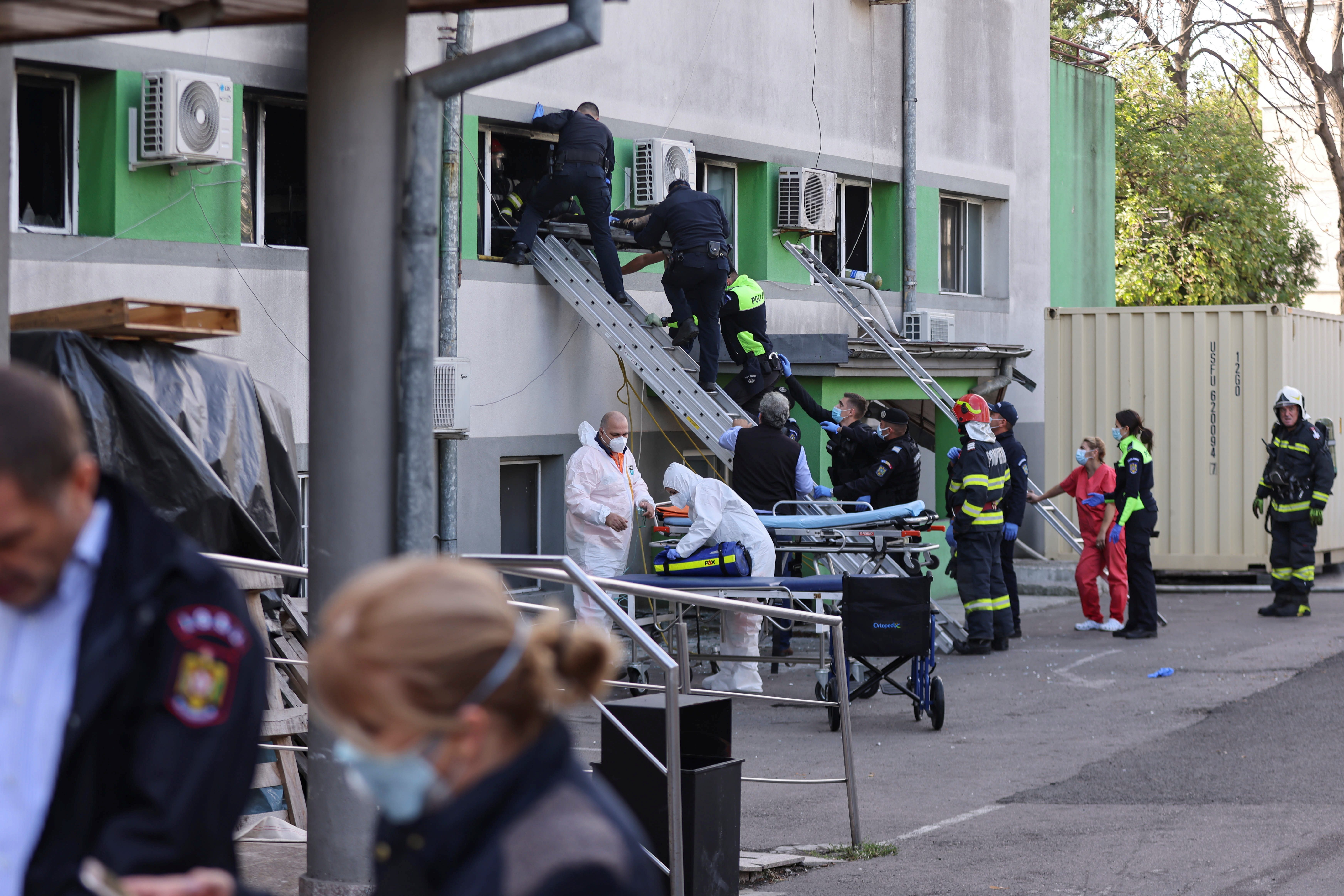 Fire at COVID-19 hospital in Romania kills 9 people