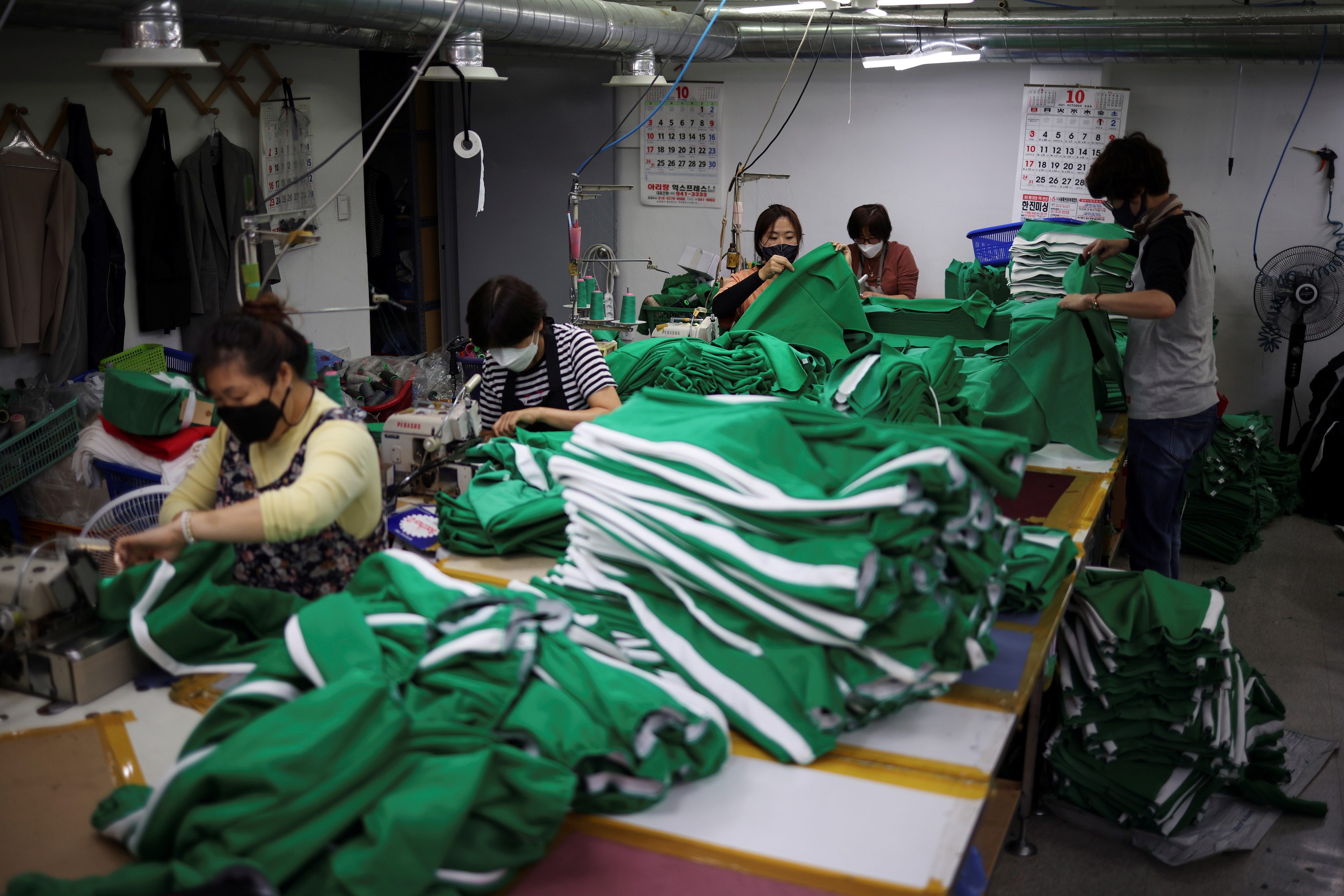 High demand for ‘Squid Game’ tracksuits cheers South Korea’s struggling garment sector