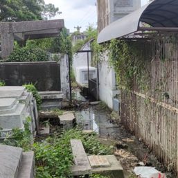 More than 1,000 tombs in Dagupan City cemetery still drenched in floodwaters