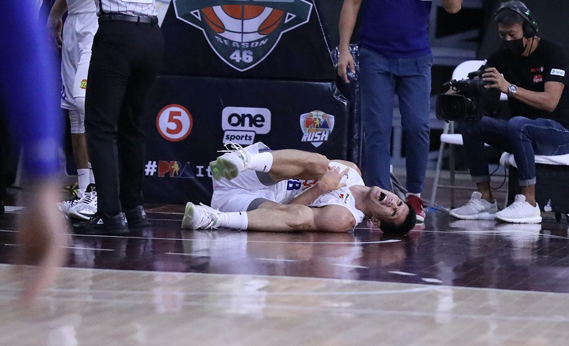 Rosario ‘doubtful’ for PBA finals return due to spinal shock, dislocated finger