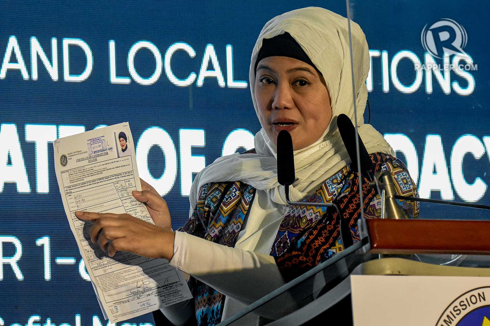 Buzzer-beater: Mindanao civic leader Samira Gutoc files candidacy for senator