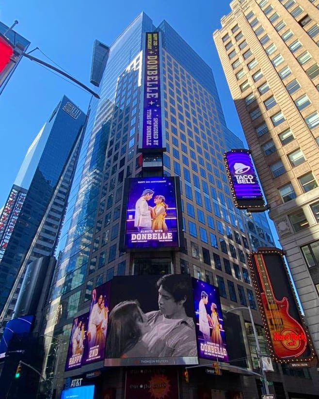 LOOK: From Zurich to Times Square, DonBelle appear in billboards thanks to fans