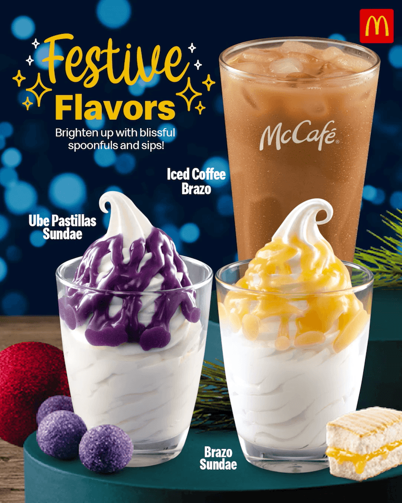 Filipino flavors: McDonald’s has new ube pastillas, brazo desserts