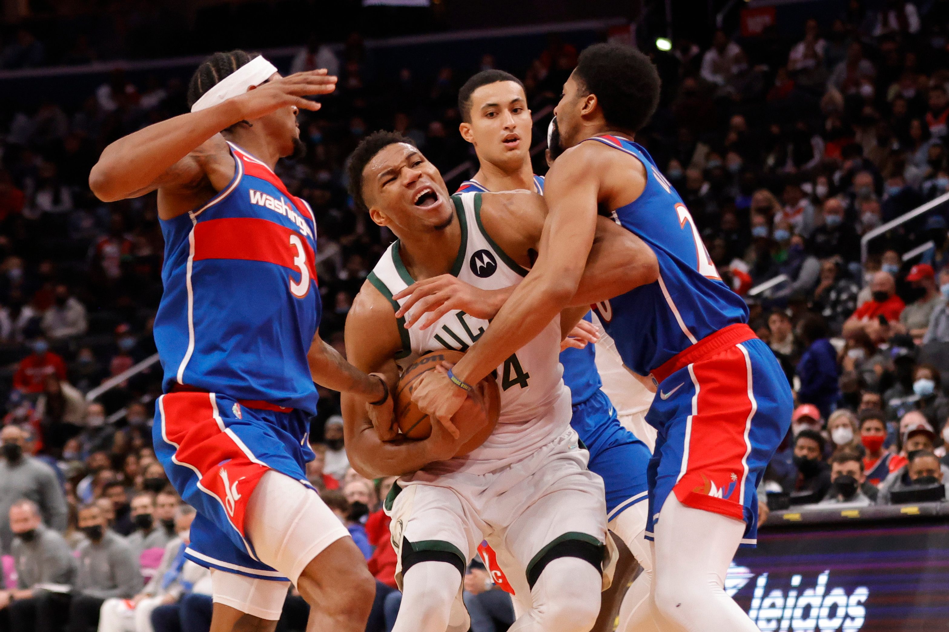 Beal, Wizards send NBA champion Bucks to 5th loss in 6 games