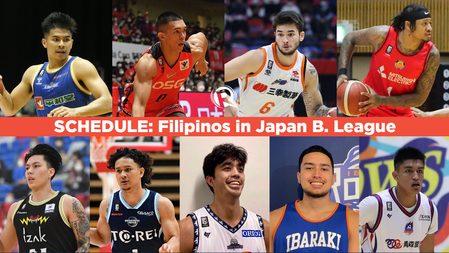GAME SCHEDULE: Filipino basketball players in Japan B. League