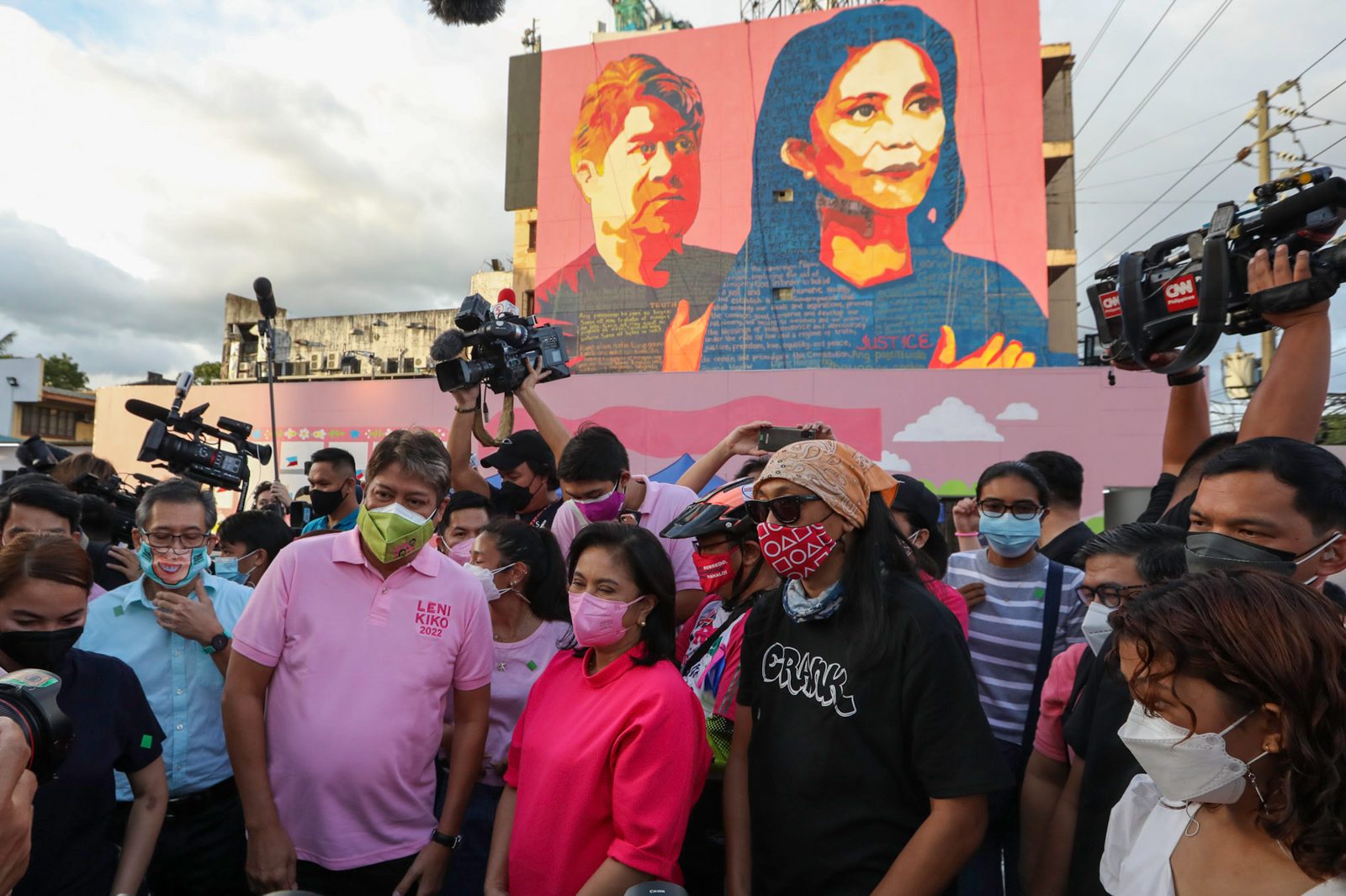 Leni-Kiko murals in QC are a ‘labor of love’ for artists seeking change in 2022