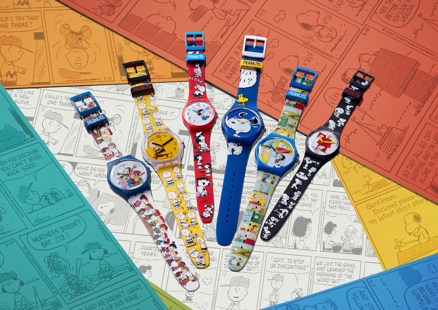 The gang’s all here: Swatch X Peanuts Collection