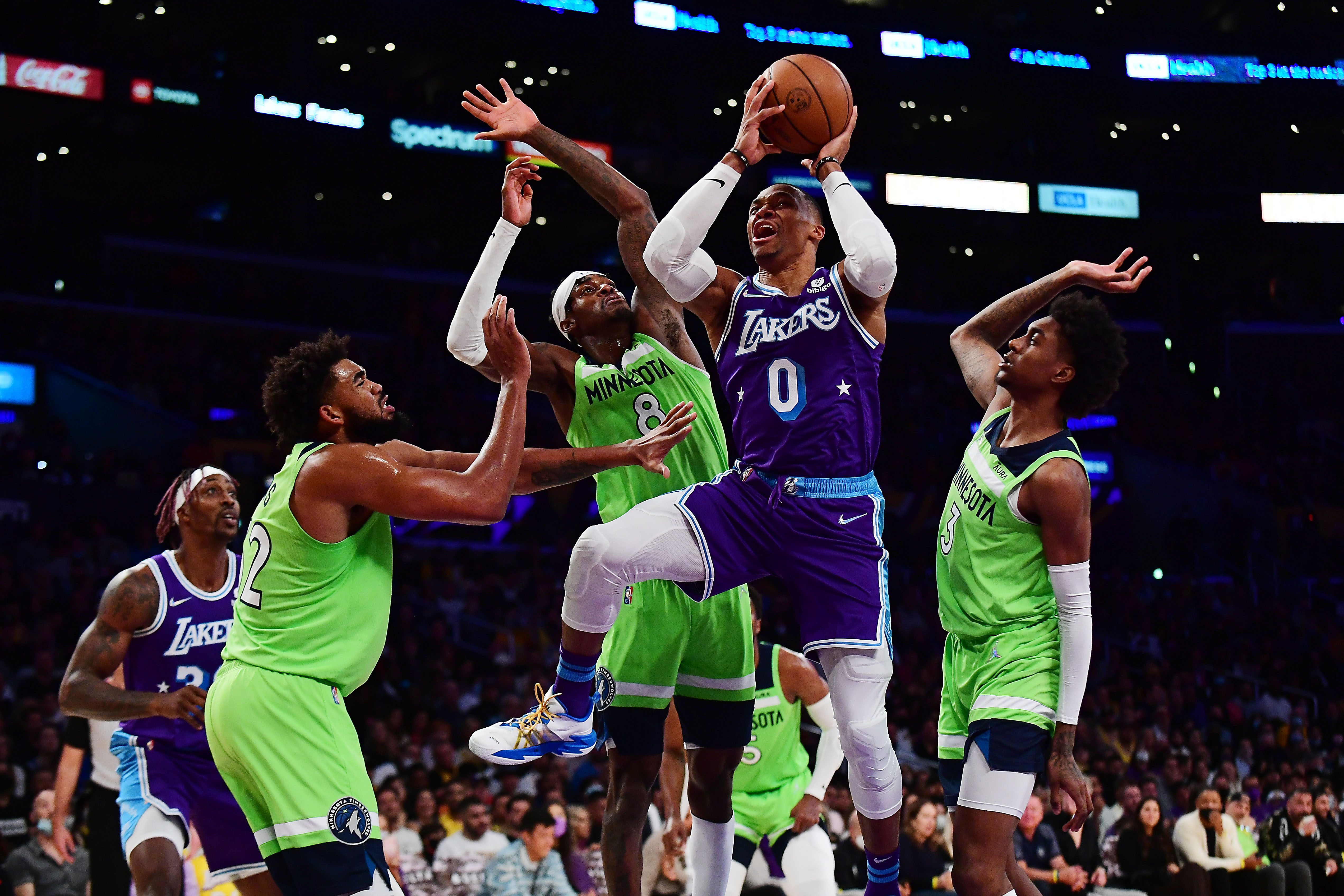 Timberwolves crush Lakers, end six-game skid