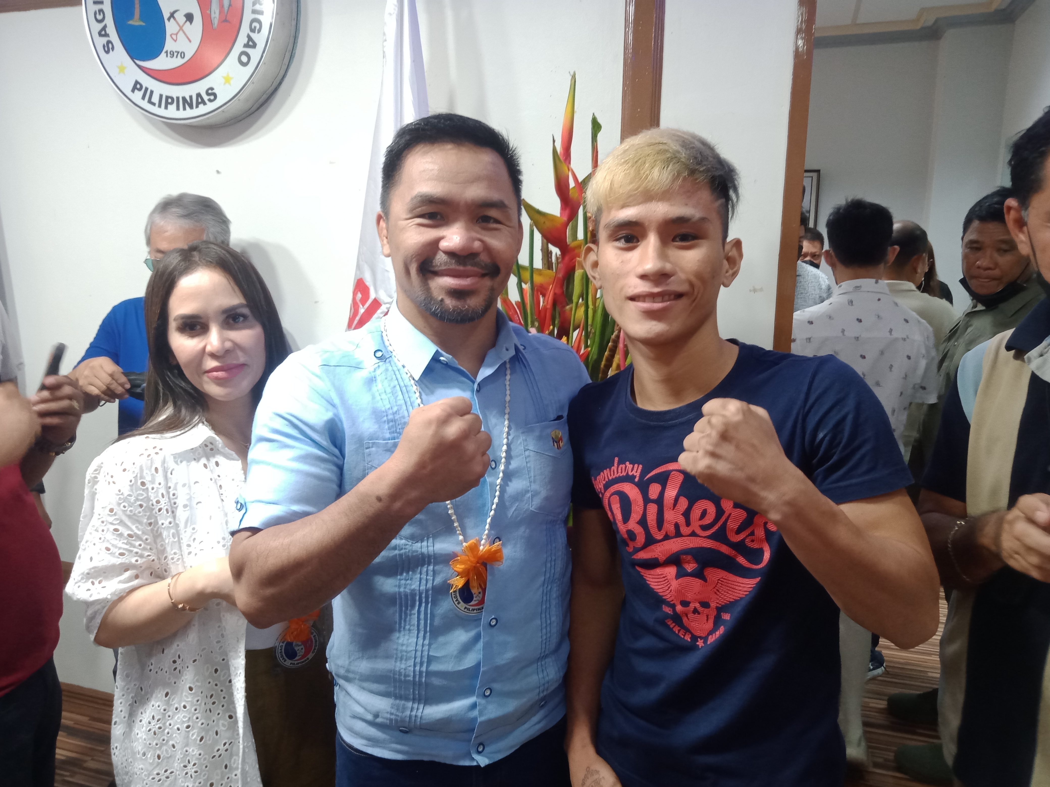 Surigaonon boxer gets more than his wish as Pacquiao offers to manage him