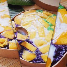 This bibingka basque cheesecake from Mandaluyong is fit for Christmas