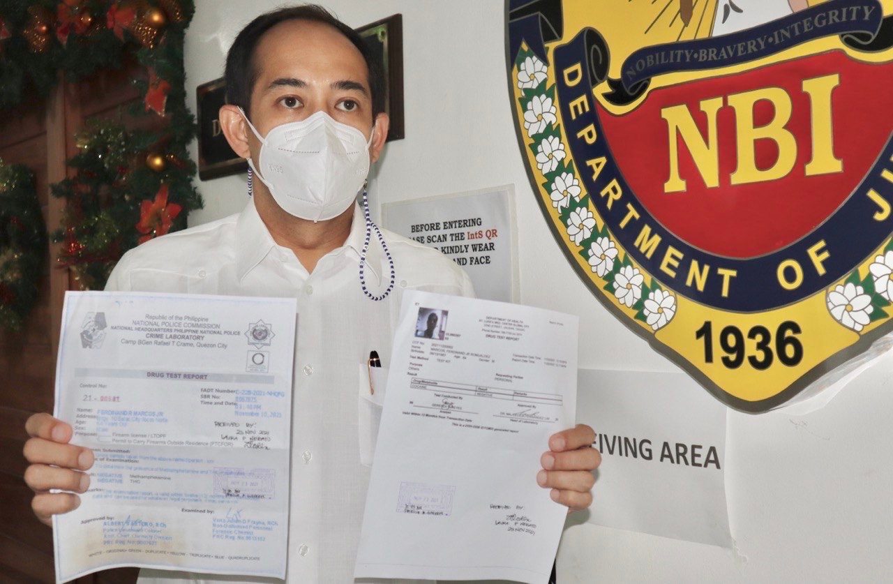 Marcos shows negative drug test, avoids word war with Duterte