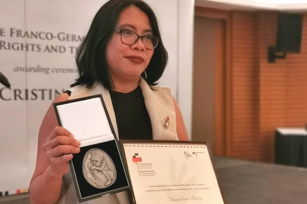 Karapatan’s Cristina Palabay receives human rights award from France, Germany