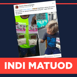 INDI MATUOD: Nanagtag sanday Robredo kag Pangilinan sang Lugaw Kits