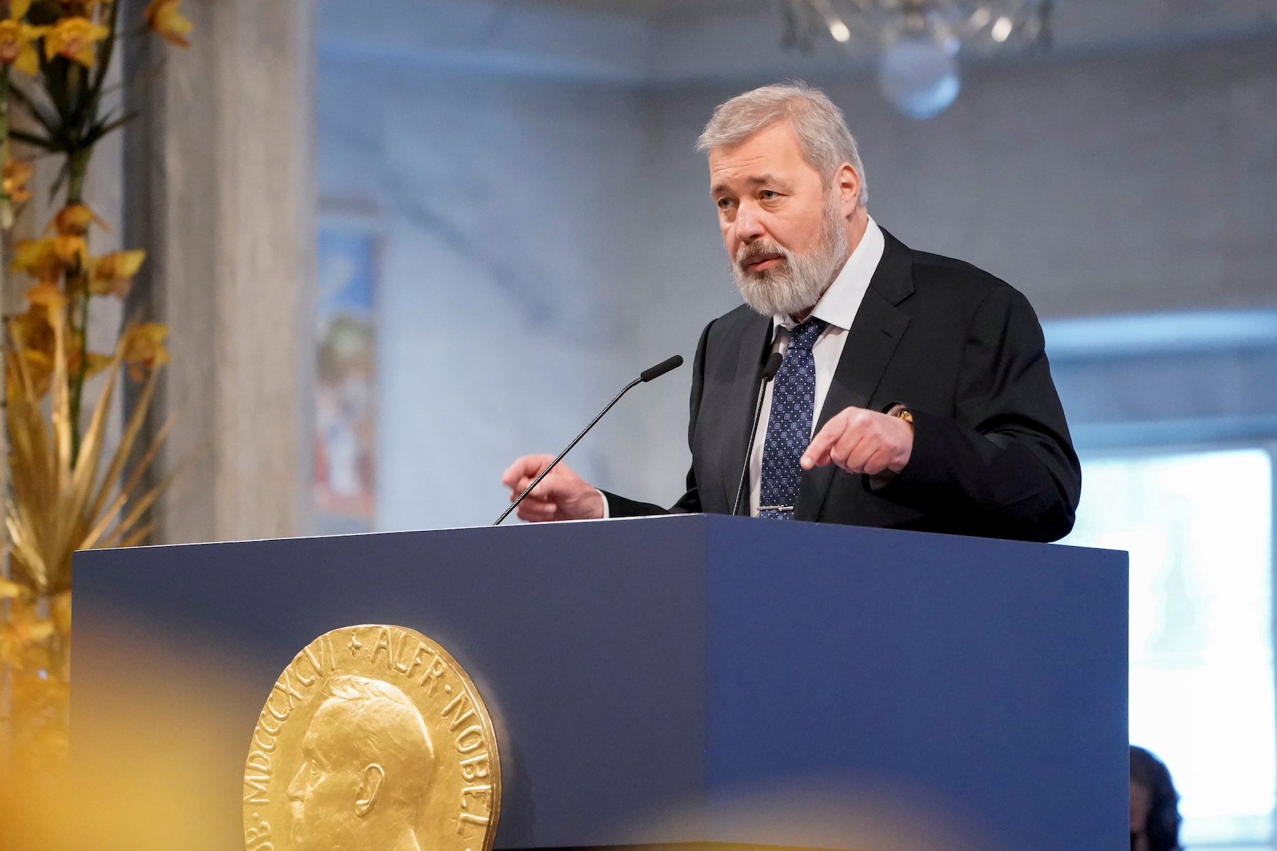 Dmitry Muratov, leader of Russia’s Nobel Prize newsroom, knows who the enemy is