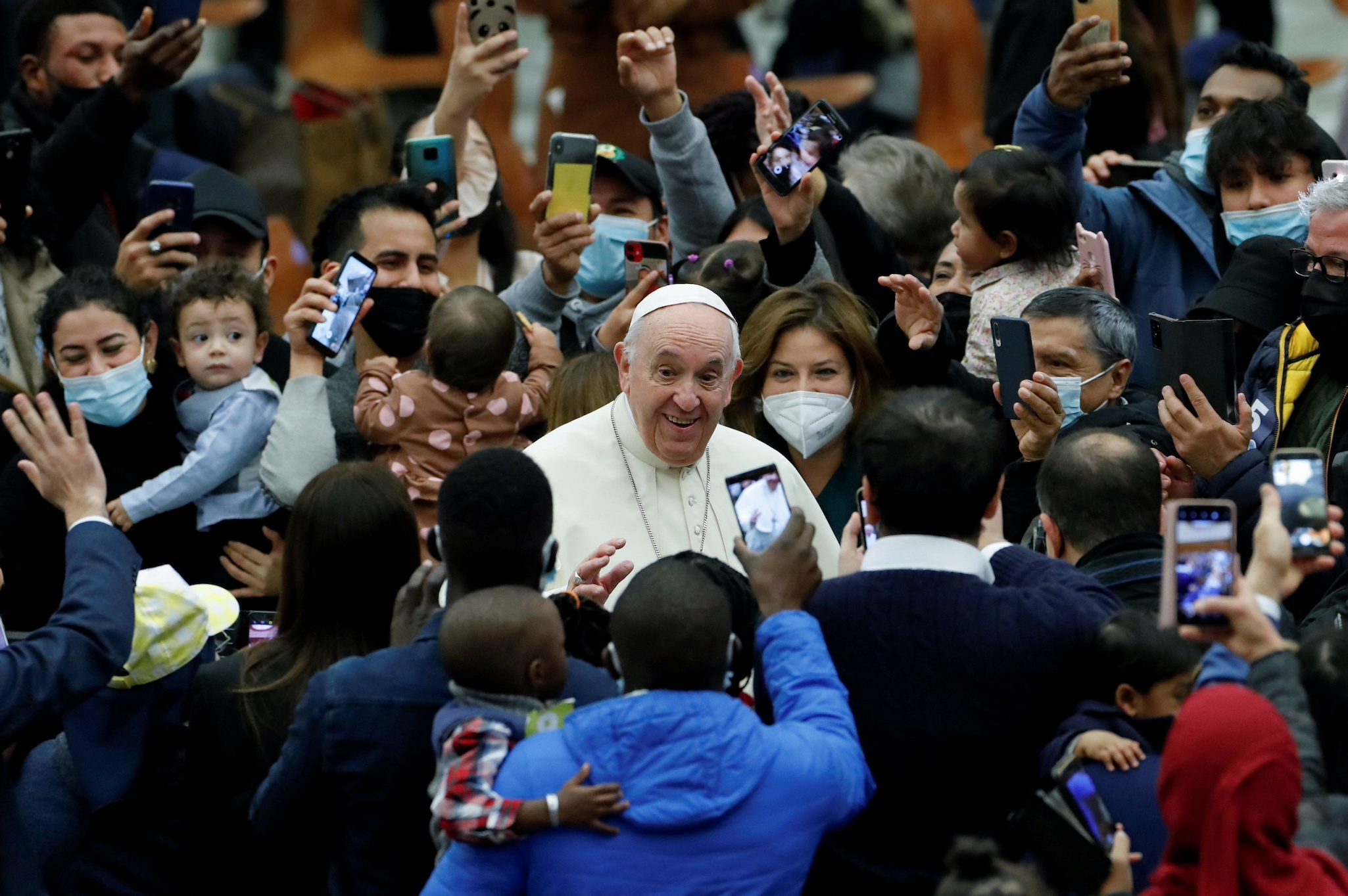Domestic violence against women ‘almost satanic,’ Pope Francis says