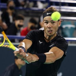 Nadal happy to be back competing again after setbacks