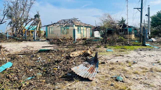 Pag-asa Island suffers damage from Typhoon Odette