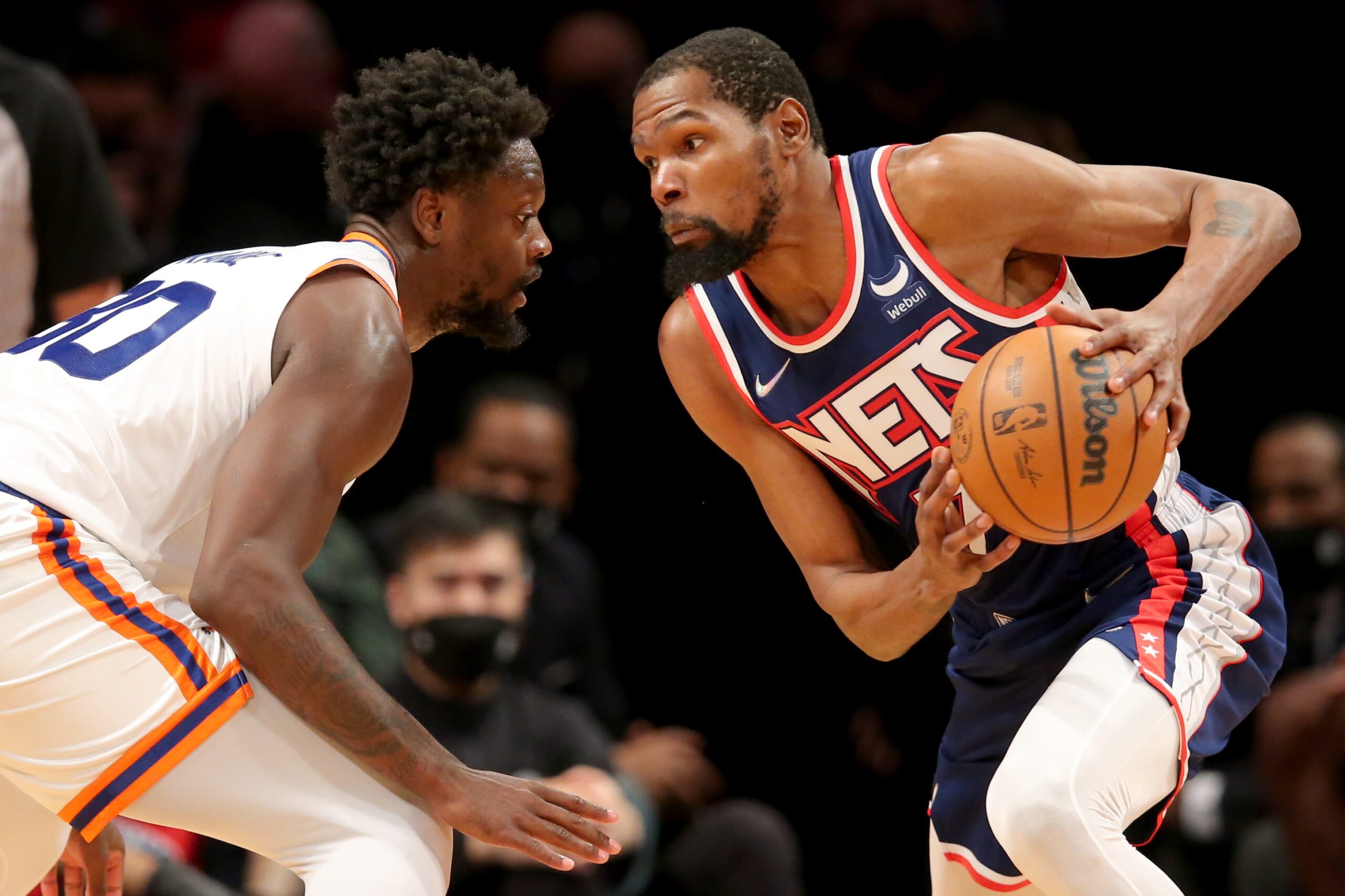 Nets escape with wild win over rival Knicks
