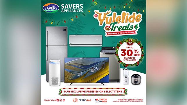 #CheckThisOut: No tricks, just Yuletide Treats from Savers Appliances