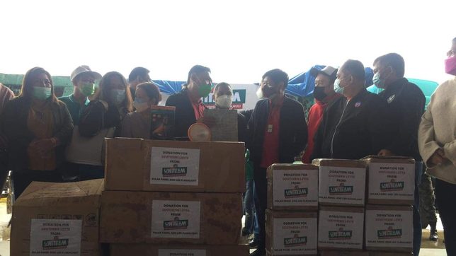Marcos, Sara Duterte bring aid to Southern Leyte, Negros Oriental