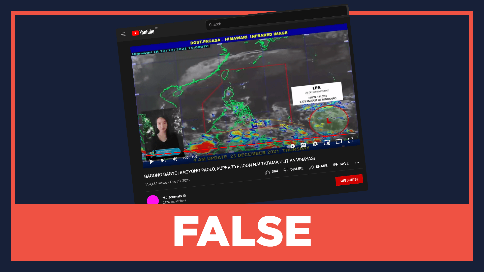 FALSE: Typhoon Paolo is already a super typhoon